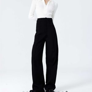 Straight Leg Black Pant Trousers